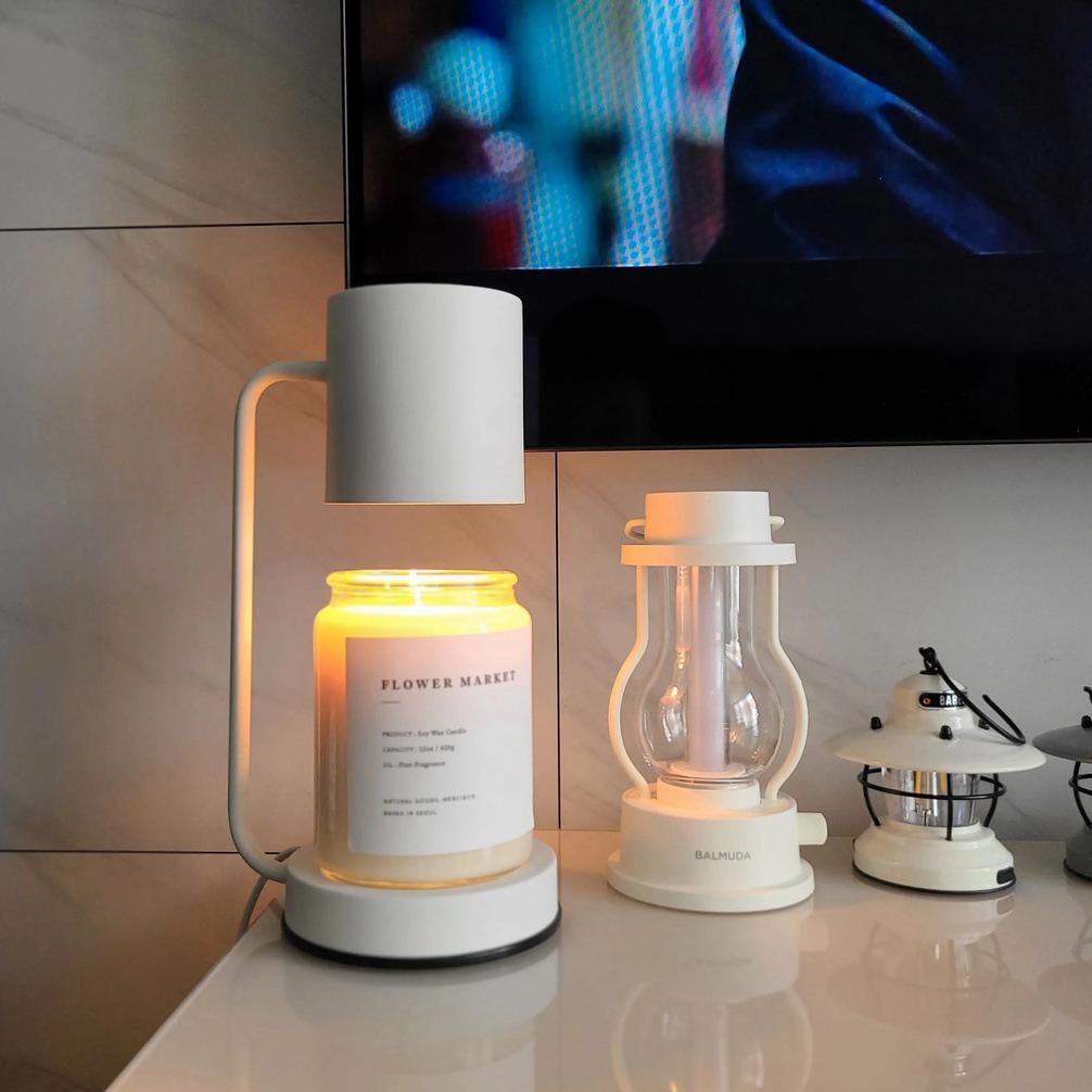 Nordische Schmelzwachs-Lampe Modern Dimmbare Elektrische Kerzenwärmer-Lampe Timer-Schalter Duftlicht Schreibtischdekor-Beleuchtung