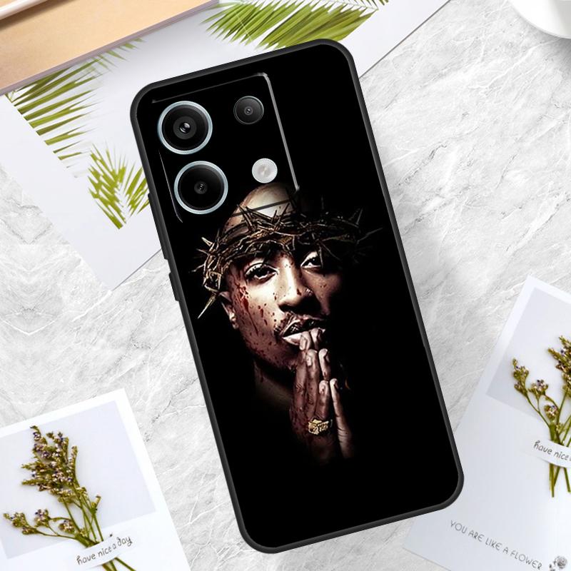 Rapper 2pac Singer Tupac Case For Xiaomi Redmi Note 14 13 12 11 10 9 15 Pro Plus Redmi 13C 14C 15C 10C 12C 15 Cover