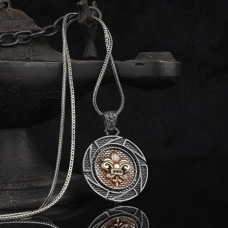 

Мужское колье из стерлингового серебра 925 пробы с символом лопаты