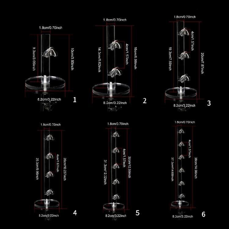 Elegant Acrylic Eyeglass Display Shelf Eyeglass Storage Solution Multilayered Display Organizers for Home or Store Use