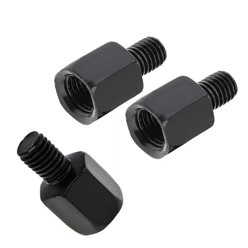 

YCHOICEAUMO Screw Adapter for Motorcycle Mirrors, Screw Diameter Conversion, Height Adjustment, 2 Positive Screws, 8mm forward/reverse