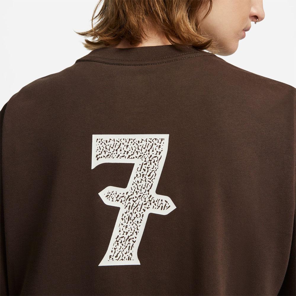 Nike SB X Yuto SS23 Skateboard Logo Print Round Neck Short Sleeve T-Shirt Unisex Tops Brown FN0670-237