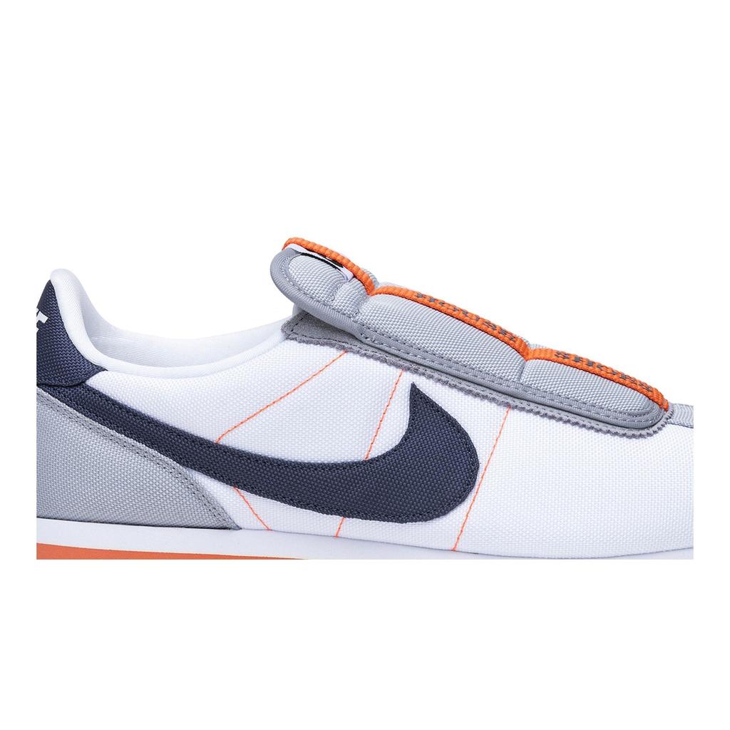 Nike Cortez Basic Slip 'House Shoes' (Unisex) White / Thunder Blue-Wolf Grey-Turf Orange Running Shoes AV2950 100
