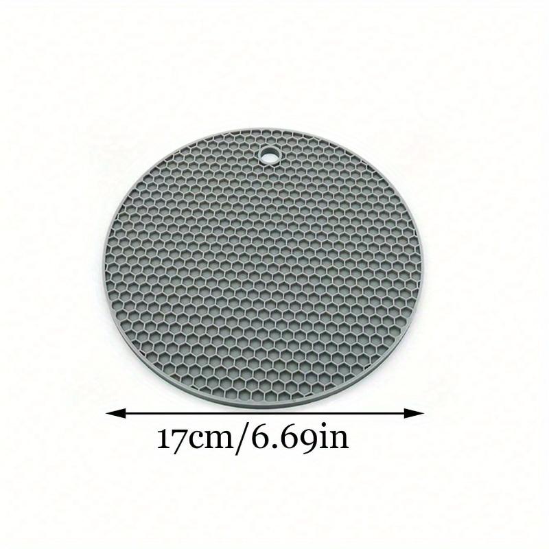 

Подставки под тарелки, Нескользящие подкладки, Прихватки, Настольные коврики, Термоизоляционные подставки, Многофункциональные круглые термостойкие силиконовые коврики Gray 1 Piece разноцветный