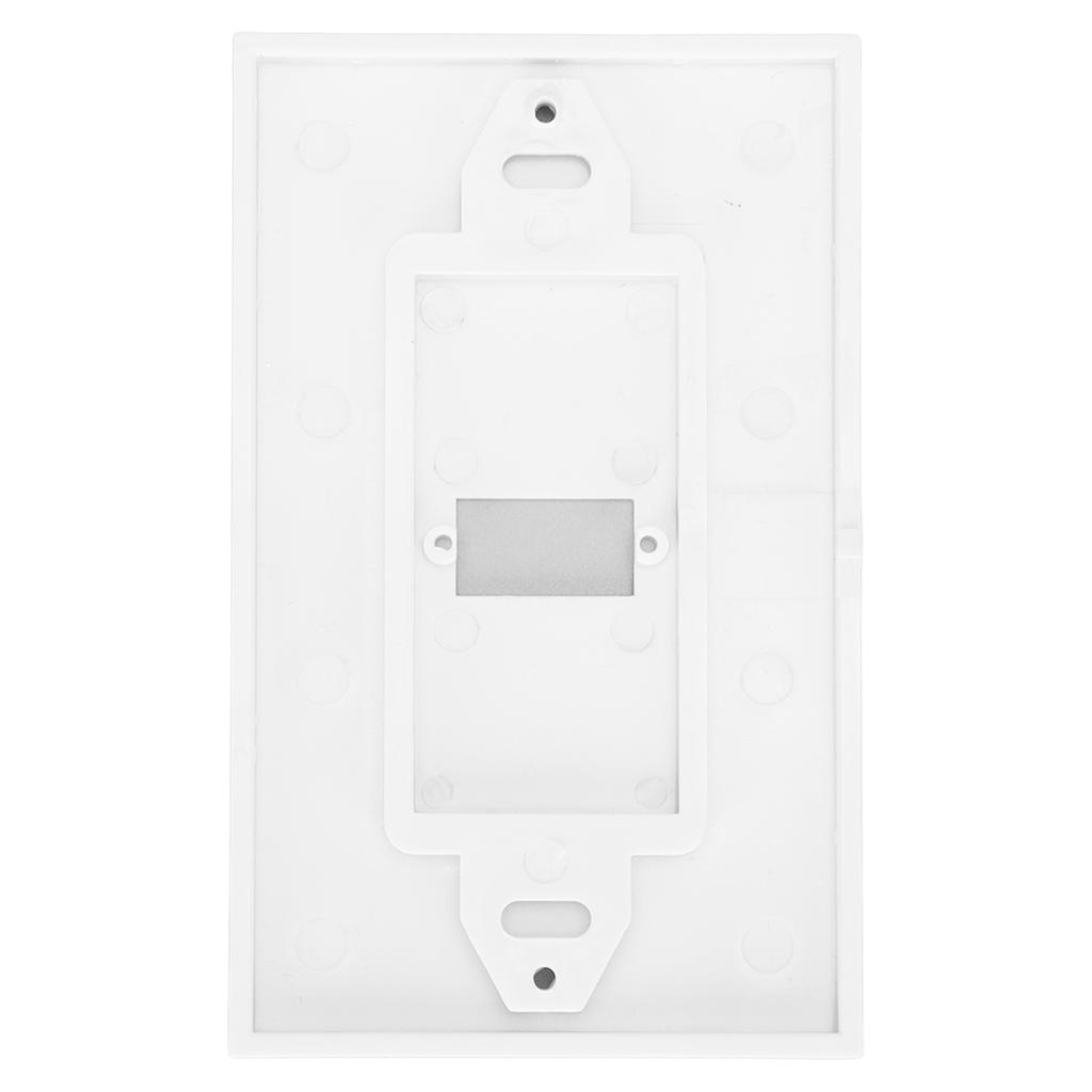 2Pcs HD Multimedia Interface Wall Plate 4K Easy Installation AV Wall Plate with Cable for Home Theater