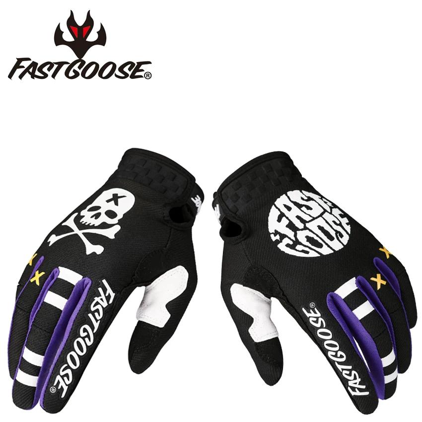 2024 Touch Screen New Red Black Men's and Women's Full Finger Thin Bicycle Mountain Cross-Country Outdoor Sports Riding Gloves