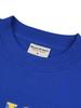 LA MAISON STUDIO Women'S Crop Flare Tropical University Heavy Terry Sweatshirt Blue (Fcd3Ts713W)