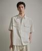 BEYOND CLOSET [Collection Line] 90S French Military Pocket Shirt Ivory