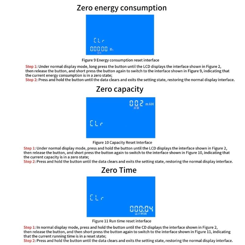 8-120V Batterietester Batterieleistungsdetektor Monitor Diagnosetester Stromverbrauchsanalysegerät LCD-Anzeige