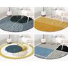 Stripe Abstract Round Carpet, Bohemian Non-Slip For Living Room Floor