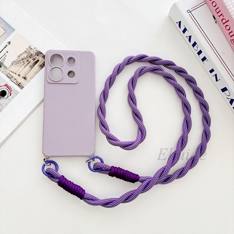 Shockproof Case for Samsung Galaxy S26 S25 Ultra S23 S24 FE A56 A16 A36 A55 A35 A15 Colorful Crossbody Lanyard Strap Soft Cover