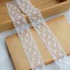 10Meters/lot 3.5cm wide white double-sided polyester non elastic lace DIY handmade hair accessory clothing decoration accessories
