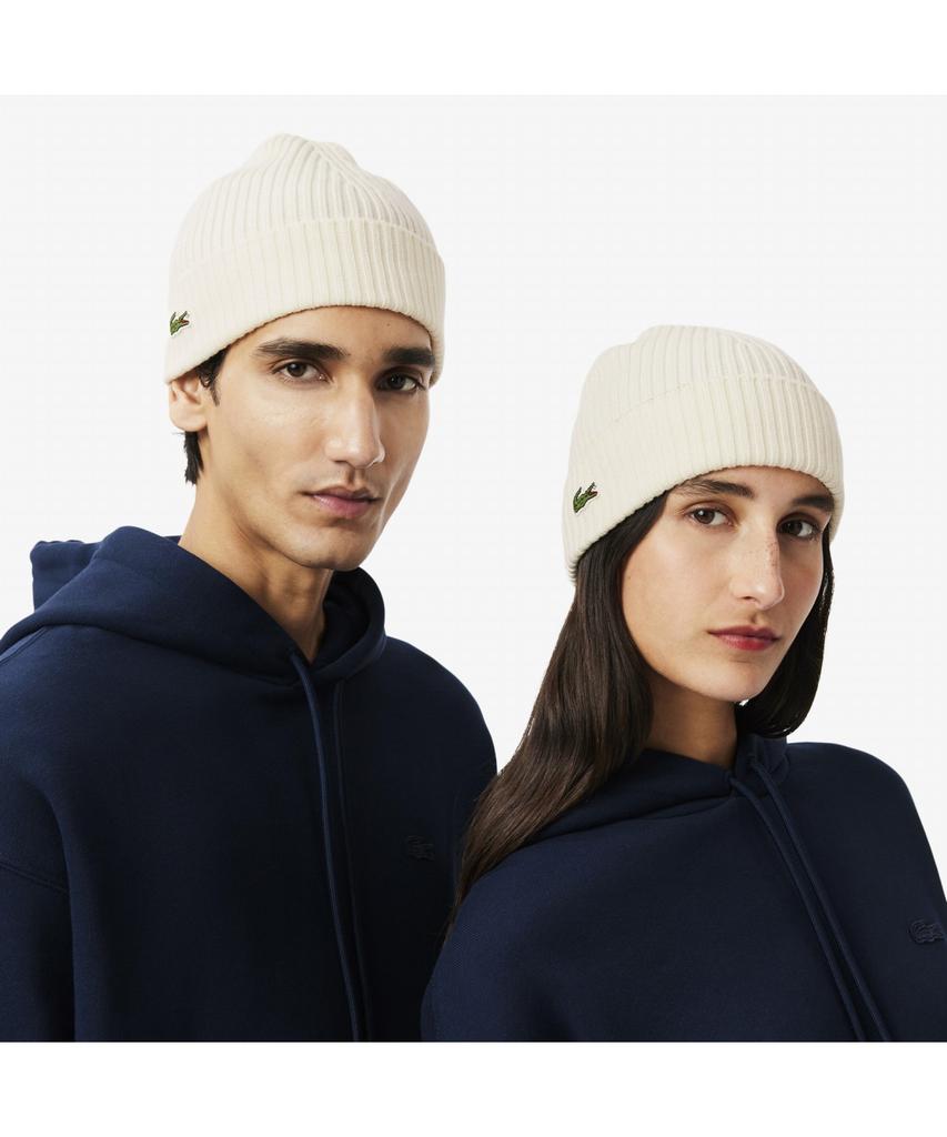 LACOSTE Unisex Wool Rib Beanie Rb0001-55N 70V