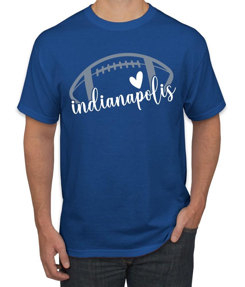 Fan Of Indianapolis Football White Heart Script Writing Men TShirt Unisex T-Shirt XXXL