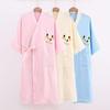 Absorbent Quick-Dry Cotton Bathrobe: Soft, Comfortable, Crossover Tie Nightgown for Adults