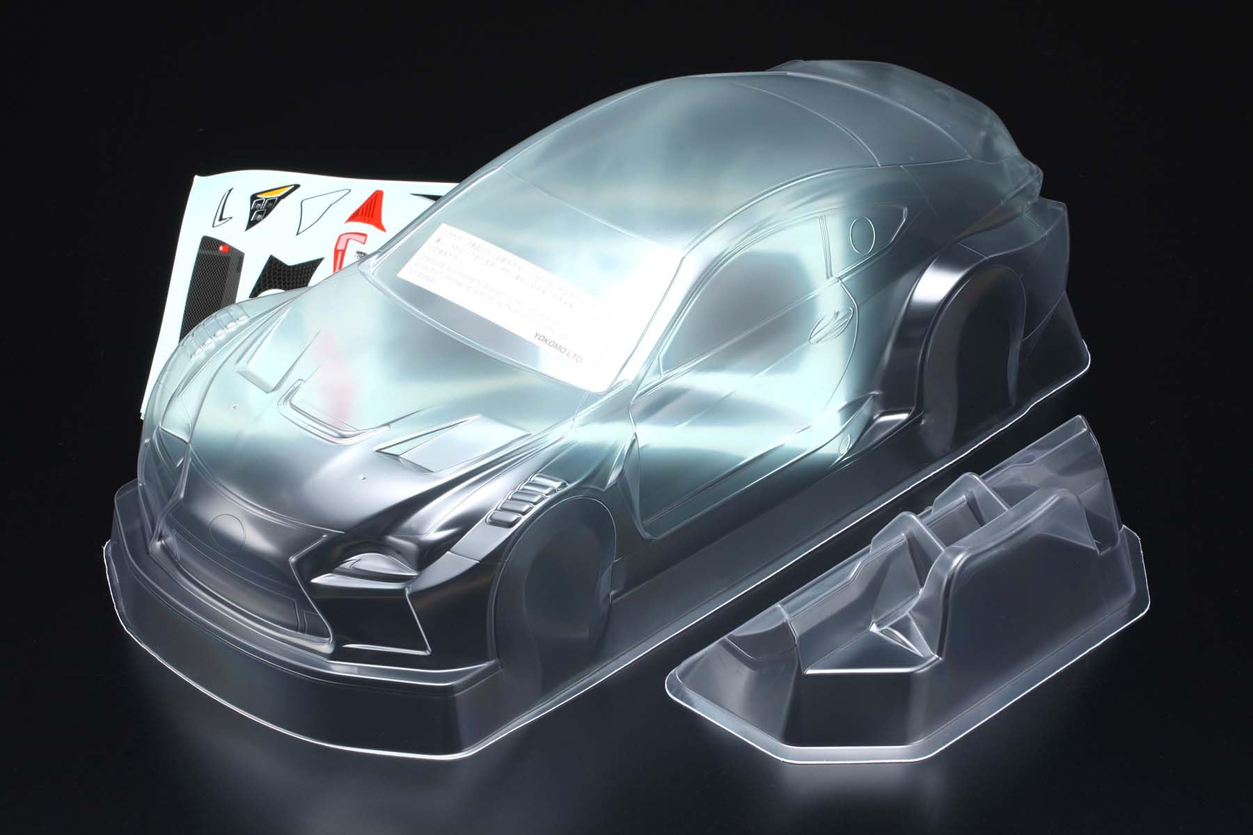 

Yokomo Lexus RC F GT3 Clear Body (Lightweight) (with Wing and Light Decals) SP-LFGT3BL