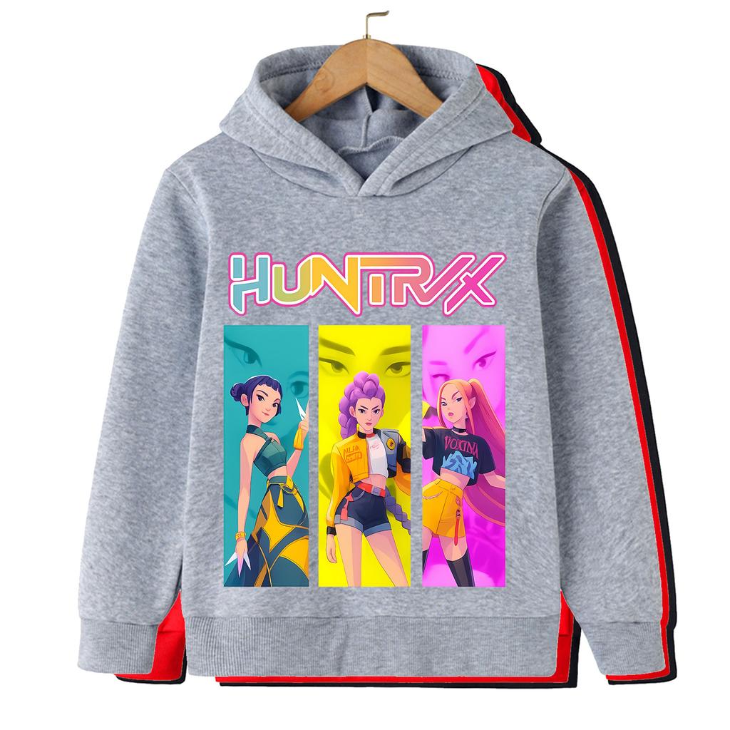 Kpop Vânătoare de vrăjitoare Îmbrăcăminte pentru copii, inclusiv hanorace de primăvară și toamnă pentru bărbați și femei și hanorace la modă