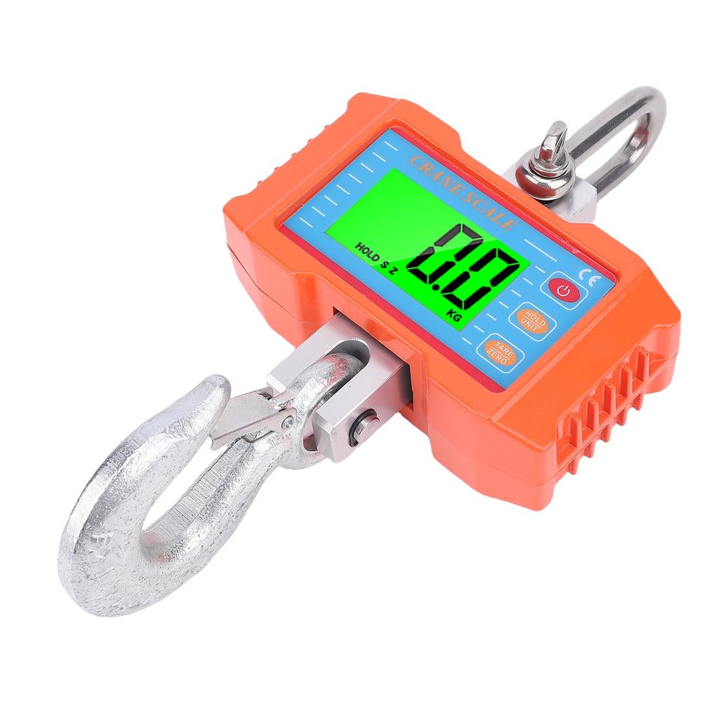 Digital Crane Scale 1000kg 2200lb High Precise LED Display Industrial Hanging Scale with Remote Control for Farm
