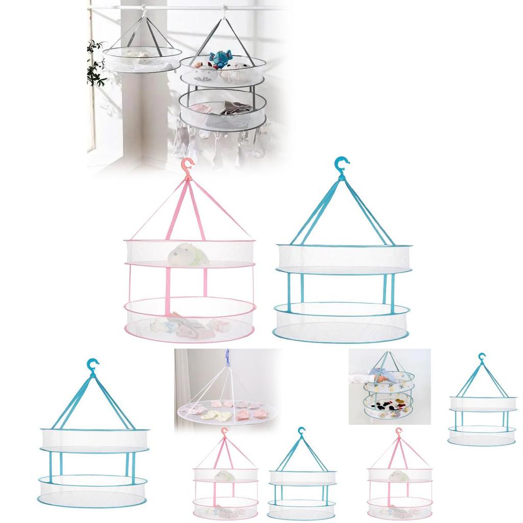 Laundry Drying Basket With Foldable Design For Home And Apartment Use