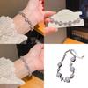 Geometric Flower Crystal Bracelet For Women Elegant Floral Jewelry Gift For Spring