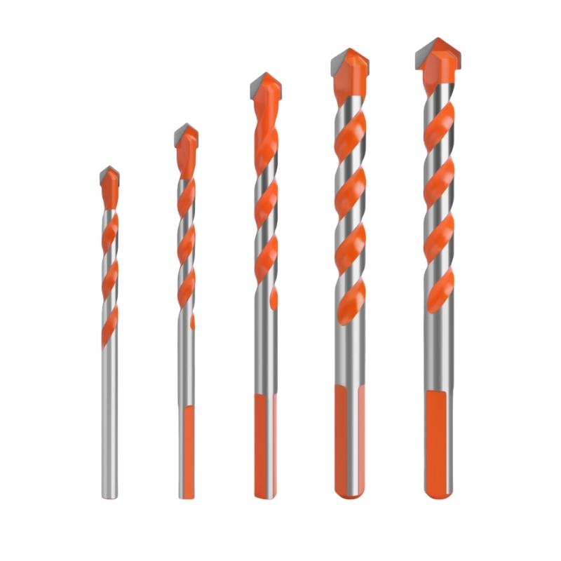 

5/6/7Pcs Drill Bits Carbide Multifunction Triangular Drill Bits For Glass Ceramic Tile Concrete Brick Metal Wood Hole
