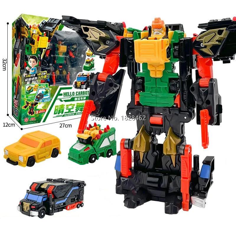 New ABS Carbot Transforming Robot To Car Toys Action Figures Multiple Modes Transformation Car Toy for Child Gift