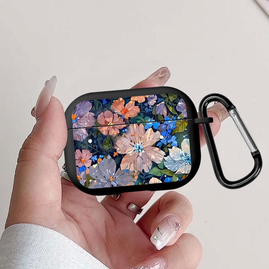 Case For Airpods Pro2 Pro3 1 3 2 4 Pro Earphone Cases Cover Beautiful Flower Pattern