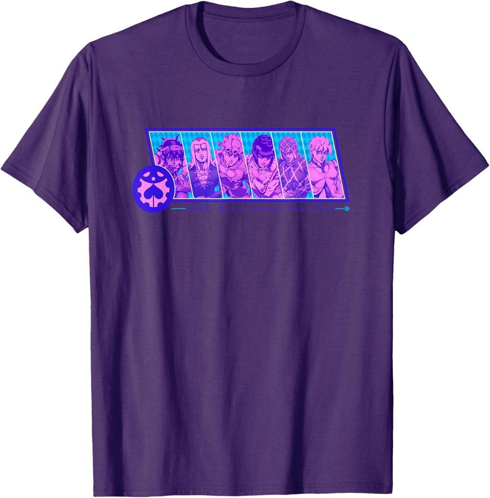 JoJos Bizarre Adventure Group Crest Badge Anime Fashion Casual Funny TShirt S6XL Summer
