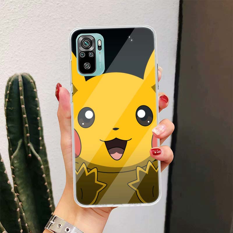 Pokemon Pikachu Anime pro Xiaomi Redmi Note 10S 10 11S 11 9S 9 8T 8 Pro Pouzdro na telefon 11T 5G 11E 9T 7 6 5 5A 4X Fundas Cover Coque