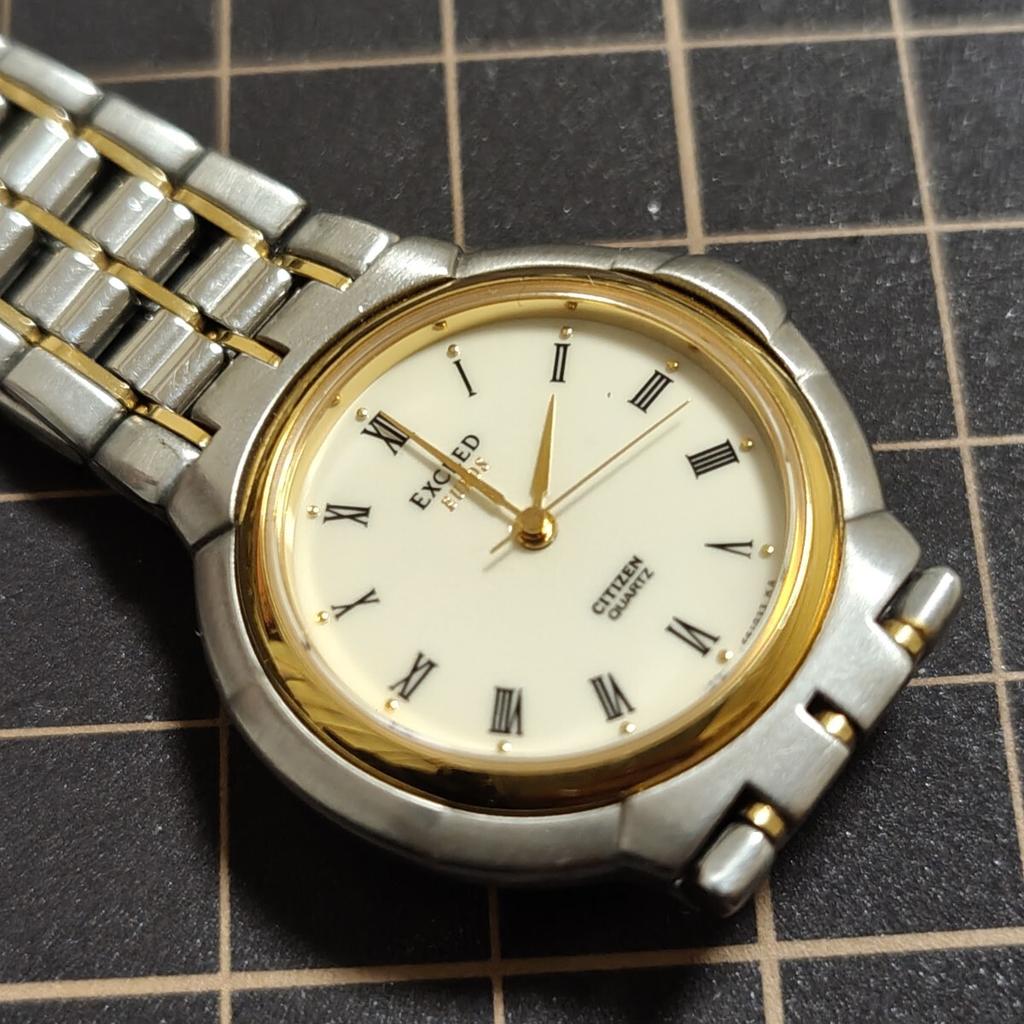 CITIZEN EXCEED Quartz Watch with Metal New Band, Battery. (Management Code K26)