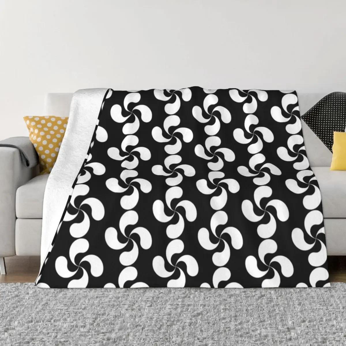 Basque Cross Lauburu Euskadi Throw Blanket blankets ands for babies Flannel Fabric for winter Sofa Throw Blankets 75x90cm