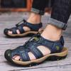 Summer Men's Big Size Outdoor Sandals Anti-Kick Rubber Sole Sports Beach Shoes