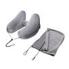 Cross-border H-shaped Crystal Velvet Inflatable Travel Pillow with Hat for Office and Portable Naps
