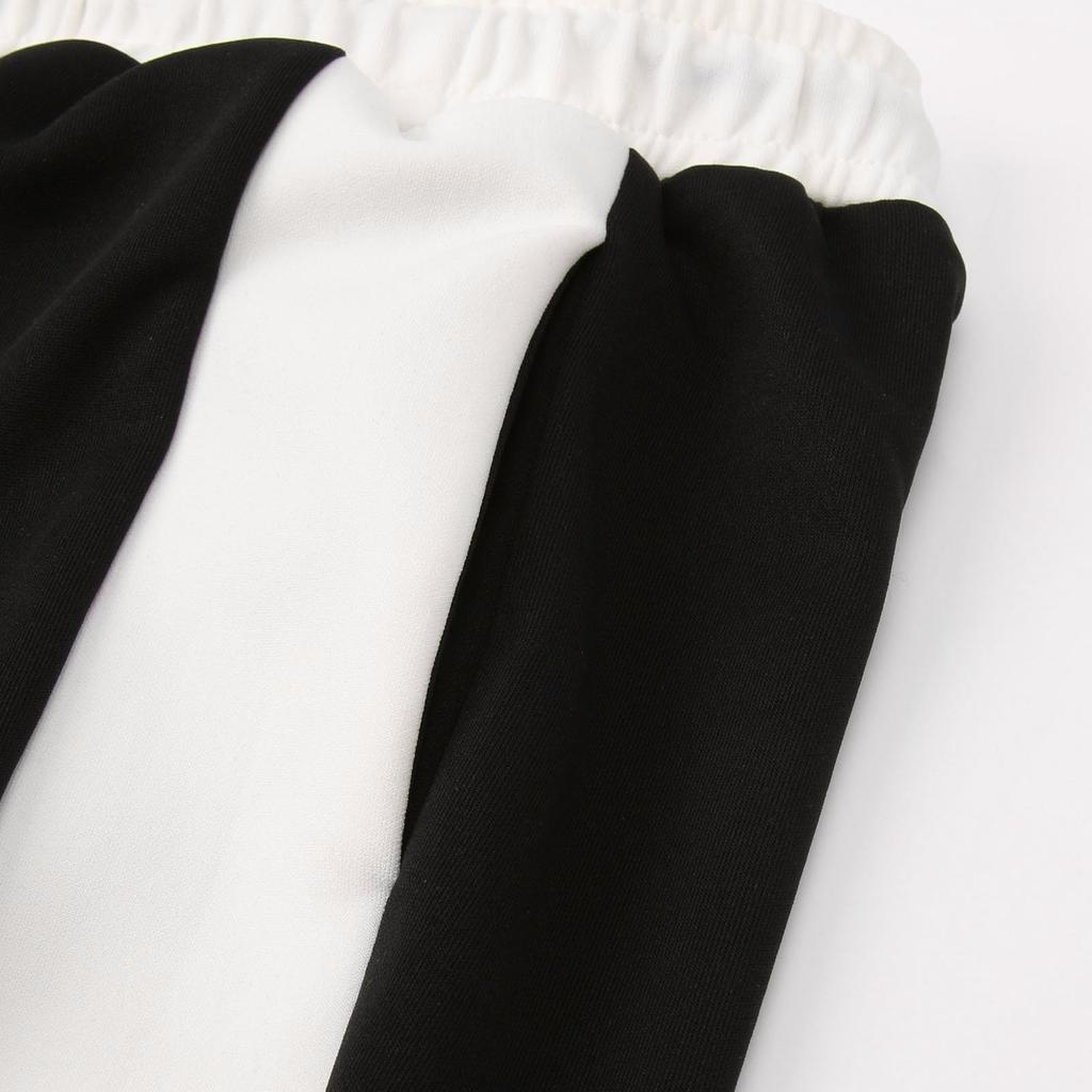 Męskie spodnie do biegania Jogging Rope Sports Color Matching Hip Hop