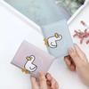 Creative Cartoon Duck Design Women's Wallet PU Leather Bank Card Holder Short Fold Wallets Cash Clip Women's Purses