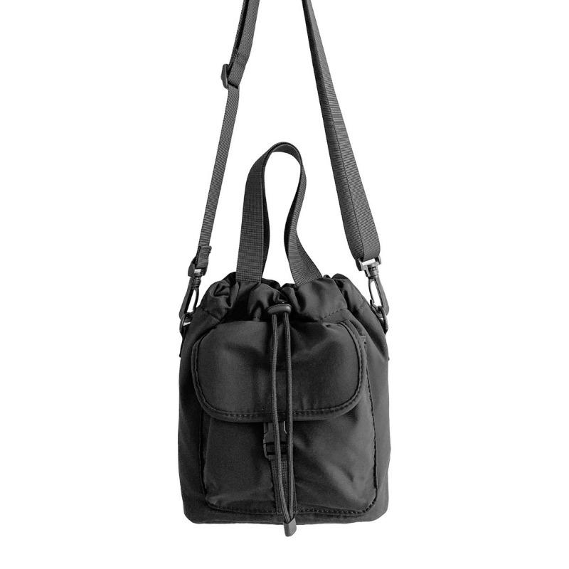 Nylon Cloth Small Tote Bag Women's Trend New Handbag Versatile Casual Drawstring Shoulder Messenger Bag
