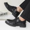 Non-slip Casual Man Business Affairs Comfortable Platform Oxford Shoes Lace-Up Men Walking Footwear Leisure Walk Driving Shoes