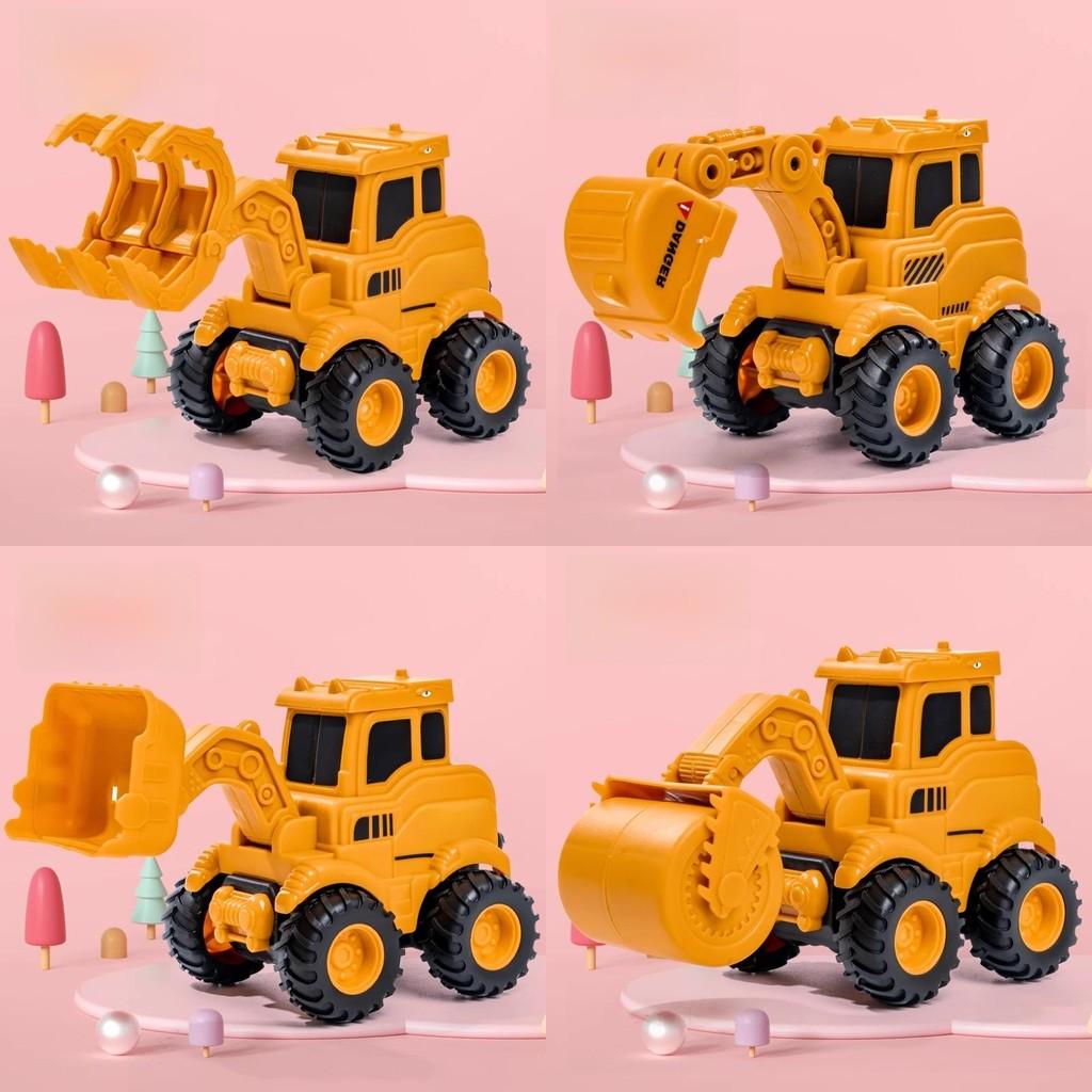 Childrens Inertia Pressing Construction Truck Toy Set For Boys And Girls Ages 3 To 6