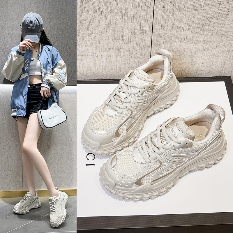 Paris dad shoes women ins trendy new casual sports old breathable tires platform tank shoes women trendy