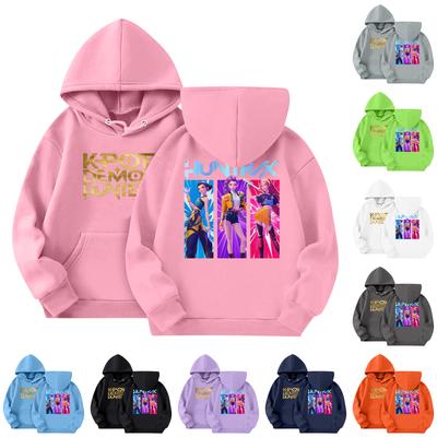 Mode Enfant Pull Léger à Manches Longues avec Poches Sweat à Capuche Imprimé