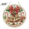 Unique Holiday Party Embellishments Christmas Hanging Diamond Art Ornament, 2D Acrylic Pearl Painting Ornaments for Tree Pattern Suncatcher,