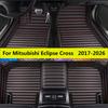 Floor Mats Fits For Mitsubishi Eclipse Cross 2026 2025 2024      2018 2017 Car Leather Foot Pads Auto Matts