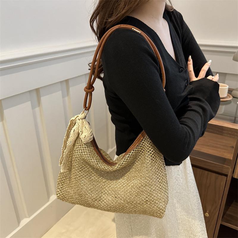 Casual Chic Summer Tote Bag 2024 Stylish Versatile Shoulder Bag Large Capacity