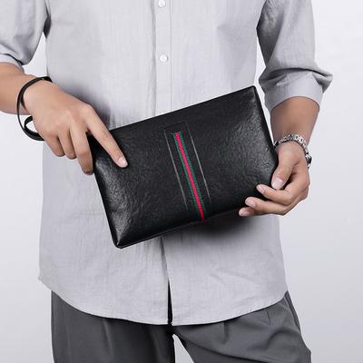 Herren Stilvolle Herrenhandtasche Echtes Leder Luxus Schlicht Herren Handgehalten Echtes Leder Lässige Umschlagtasche