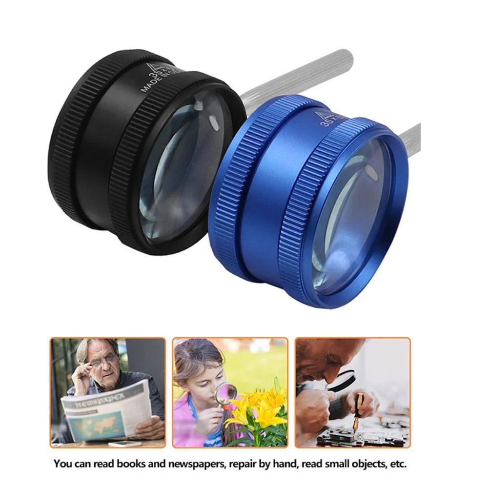 

Ручная лупа, лупа для чтения, оптическая линза, портативное увеличительное стекло, драгоценные камни