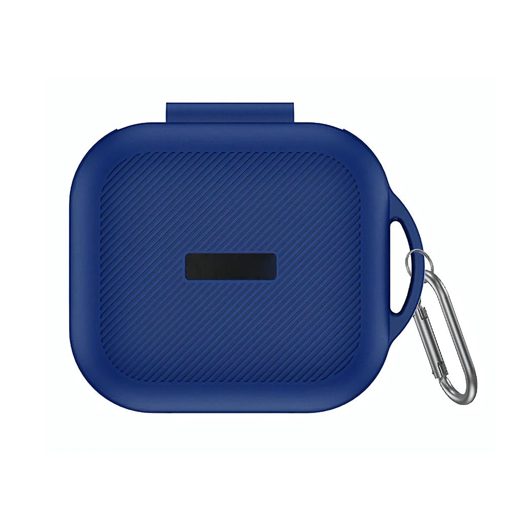 Silicone Case Anti-Scratch Full-Body Protective Skin Cover with Carabiner for TOZO OpenEgo True Wireless Open-Ear Earbuds