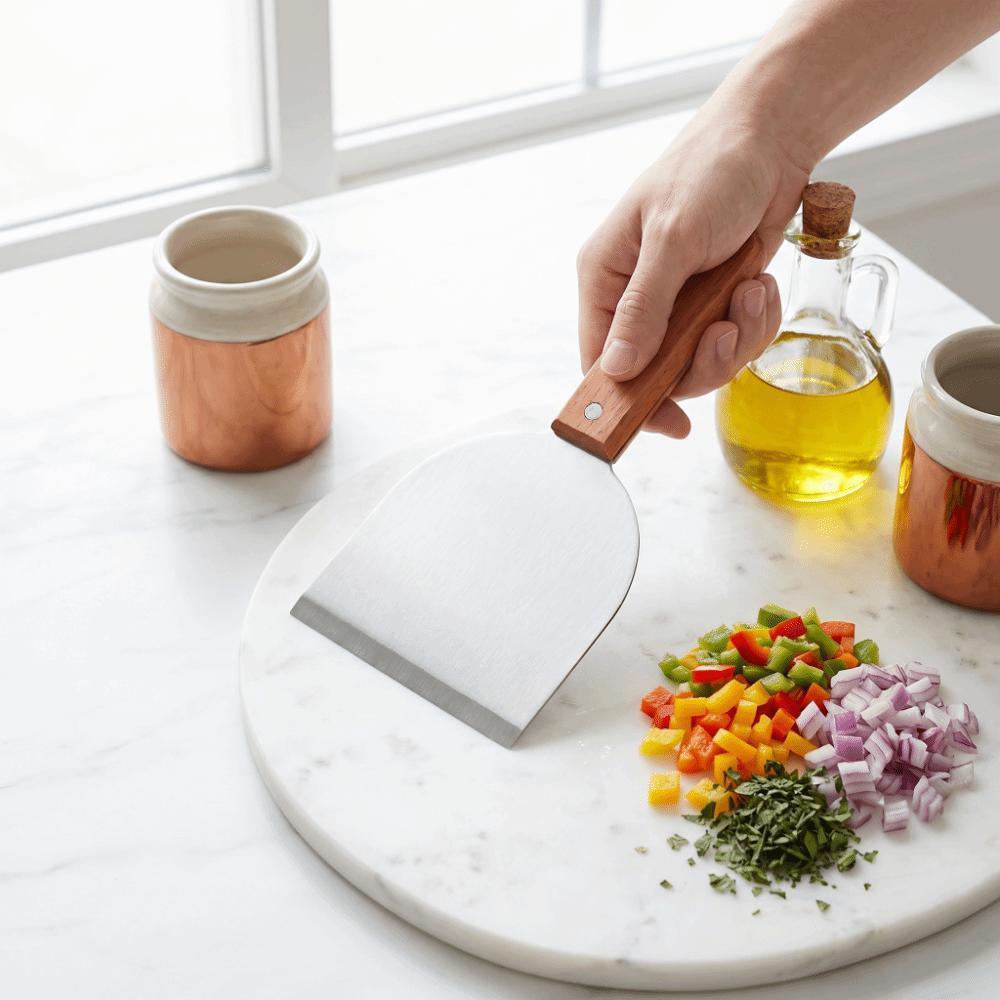 Stainless Steel Spatula Wide Flat Head Pizza Spatula Heavy Duty Griddle Turner Griddle Cooking