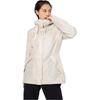 SH500 QUECHUA Зимняя Походная Водонепроницаемая и Теплая -10°C Спортивная Куртка на Молнии с Капюшоном Женская Светло-Меловой Серый