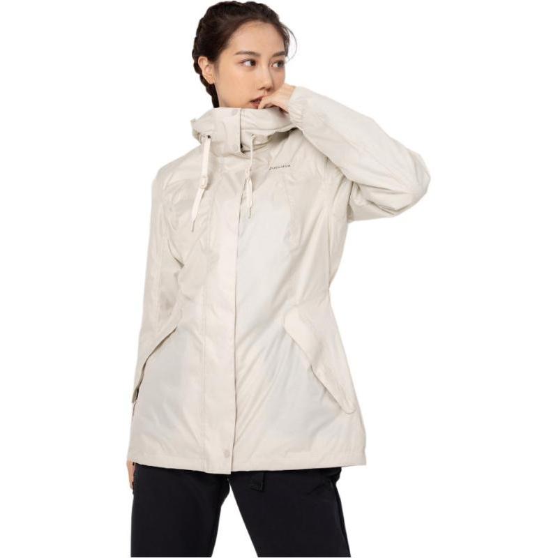 

DECATHLON SH500 QUECHUA Winter Hiking Waterproof & Warm -10°C Sports Zipper Hooded Jacket Women s Light Chalk Grey XS