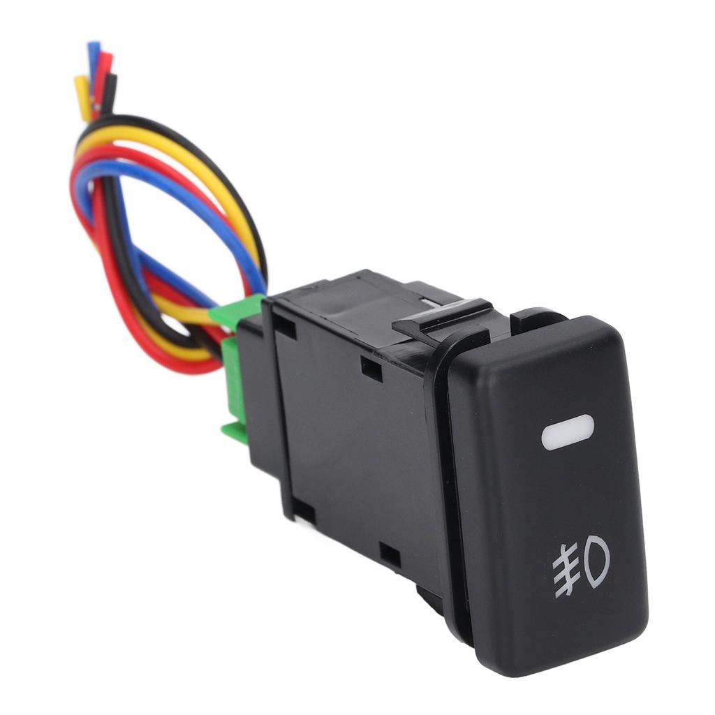Automobile Lamp Switch 3A 12V 20m Ohm  Ground Resistance 8000 Times Heat Resistance ABS Waterproof Switch with Wire